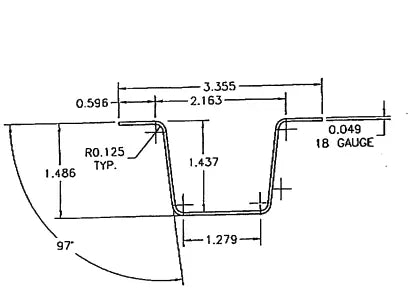 Greenhouse Steel Hip and Brace Channel - Midwest Grow LLC