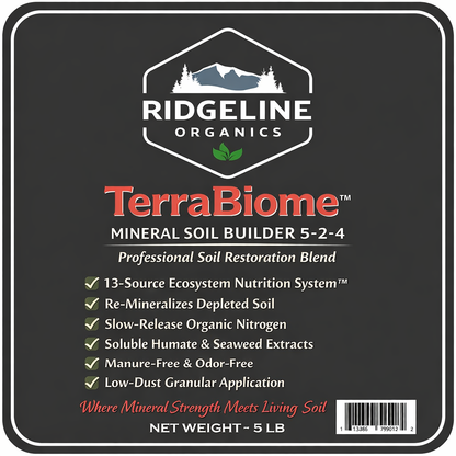 TerraBiome™ Mineral Soil Builder 5-2-4 5lb bag - Midwest Grow LLC