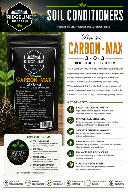 Ridgeline Organics Carbon - Max 3-0-3