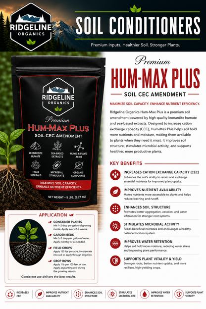 Ridgeline Hum-Max Granular Humic & Kelp Amendment
