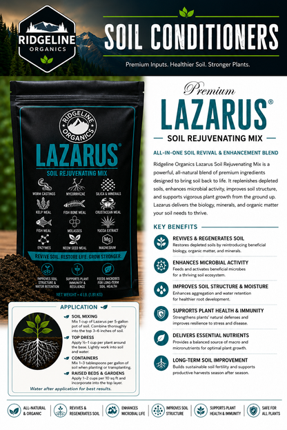 Ridgeline Organics Lazarus – Soil Rejuvenation & Conditioning Mix 4lb