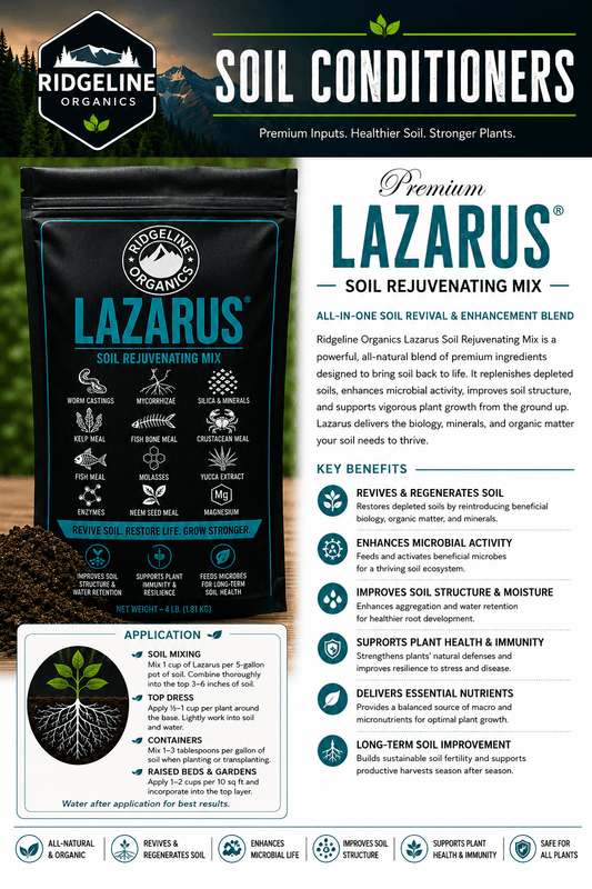 Ridgeline Organics Lazarus – Soil Rejuvenation & Conditioning Mix 4lb