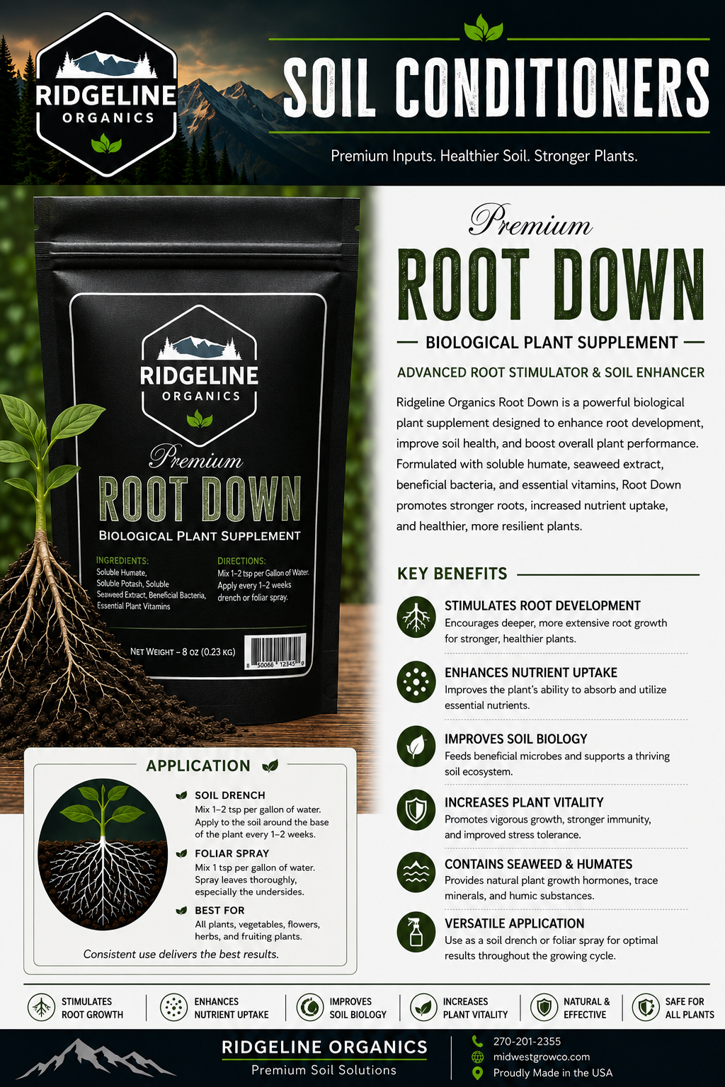 Ridgeline Root Down 8oz