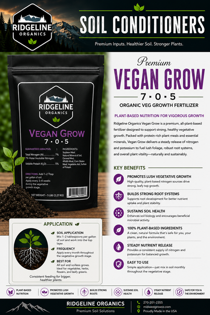 Ridgeline Vegan Grow Granular Fertilizer