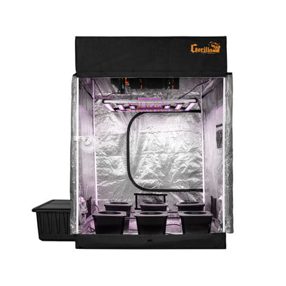 5′x5′ Hydroponic Grow Tent Kit w/ Bubble Flow Buckets