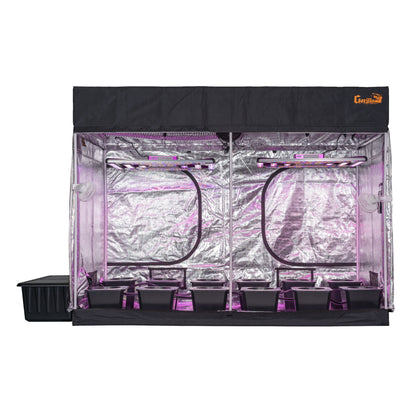 5′x9′ Hydroponic Grow Tent System w/ 12 site Bubble Flow Buckets