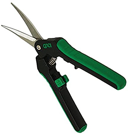 Grow1 Titanium Pruning Shears, Curved Blade scissors