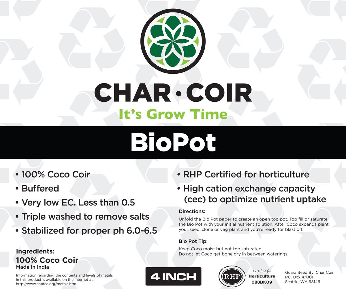 Char Coir BioPot,