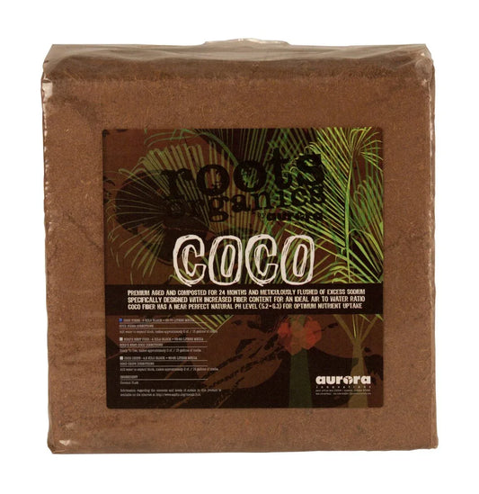 Roots Organics Coco Fiber, 12" x 12" Compressed Block - Midwest Grow LLC