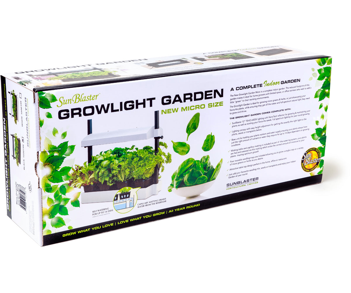 Sunblaster Micro T5 Grow Light Garden, White