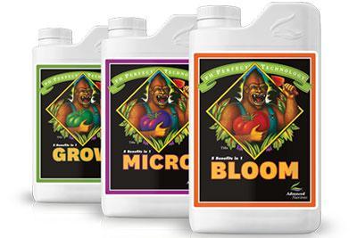 Advanced Nutrients pH Perfect Trio (Grow,Micro,& Bloom)-Nutrients & Additives-Midwest Grow Co