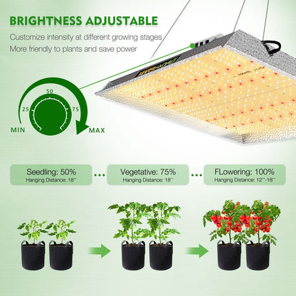 MARS HYDRO TS 3000 FULL SPECTRUM 450W MEANWELL DIRVER LED GROW LIGHT