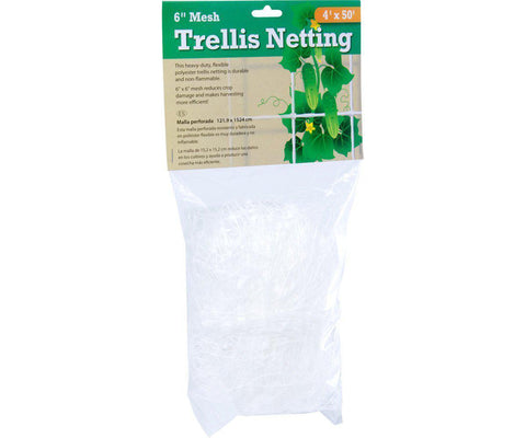 Trellis Netting 6" Mesh, non-woven, 4' x 50'-Accessories-Midwest Grow Co